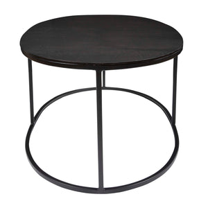   Black Aluminum Oval Coffee Table | Oroa.com