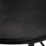 Modern European furniture - Black Aluminum Oval Coffee Table - www.oroa.com