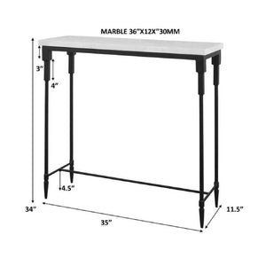   White Marble Console Table | Oroa.com