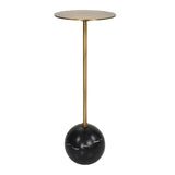Gold Pedestal Drink Table | Uttermost Gimlet