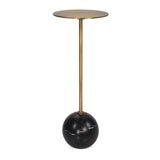 Gold Pedestal Drink Table | Uttermost Gimlet