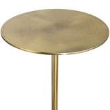 Gold Pedestal Drink Table | Uttermost Gimlet