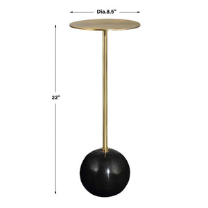  Gold Pedestal Drink Table | Oroa.com