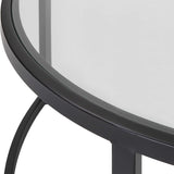 Modern European furniture - Black Round Nesting Coffee Tables (2) - www.oroa.com