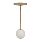 Gold Pedestal Drink Table | Uttermost Gimlet