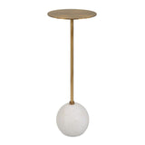 Gold Pedestal Drink Table | Uttermost Gimlet
