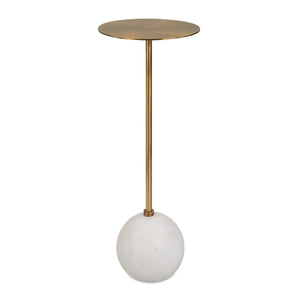   Gold Pedestal Drink Table | Oroa.com