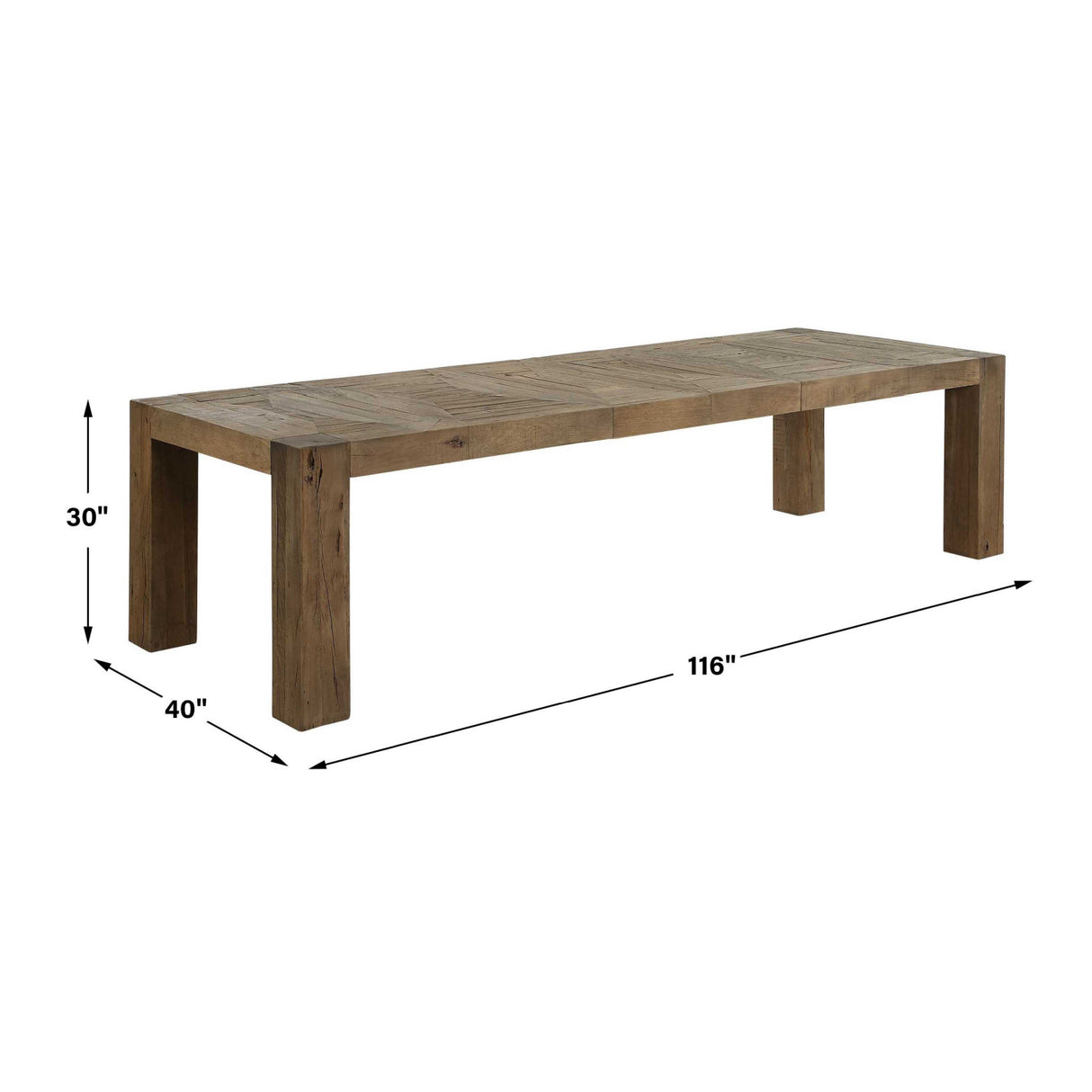 Natural Wood Dining Table Table | Uttermost Aldan