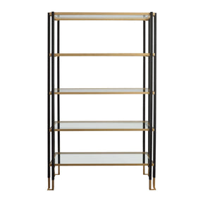 Modern European furniture - Black & Gold Framed Bookshelf - www.oroa.com