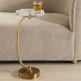 Round Crystal Drink Table | Uttermost  Waveney