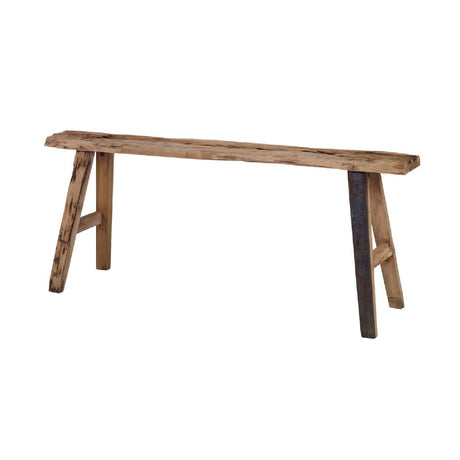 Modern European furniture - Rustic Pine Wood Bench - www.oroa.com