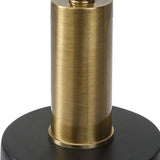 Modern European furniture - Black Glass Pedestal Accent Table - www.oroa.com