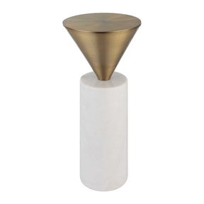 Modern European furniture - Conical Brass Top Drink Table - www.oroa.com