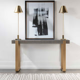 Modern European furniture - Gray Ash Console Table - www.oroa.com