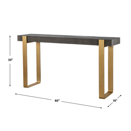 Modern European furniture - Gray Ash Console Table - www.oroa.com