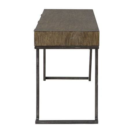 Modern European furniture - Mango Wood 3-Drawer Desk - www.oroa.com