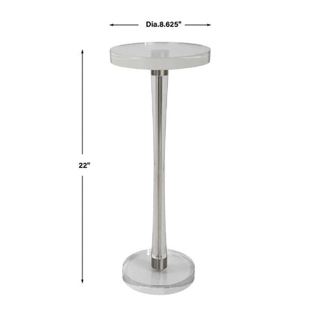 Modern European furniture - Crystal Pedestal Drink Table - www.oroa.com