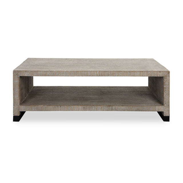 Modern European furniture - Whitewashed Wood Coffee Table - www.oroa.com