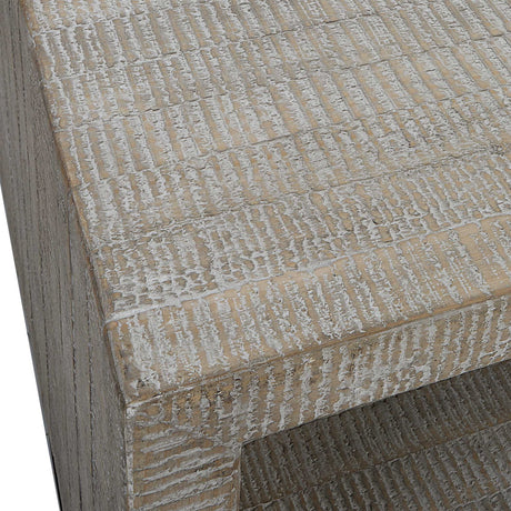 Modern European furniture - Whitewashed Wood Coffee Table - www.oroa.com