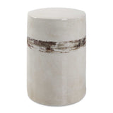 Modern European furniture - White Crackle Ceramic Garden Stool - www.oroa.com