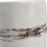 Modern European furniture - White Crackle Ceramic Garden Stool - www.oroa.com