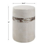 Modern European furniture - White Crackle Ceramic Garden Stool - www.oroa.com