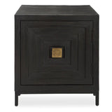 Modern European furniture - Black Wooden 1-Door Accent Cabinet - www.oroa.com