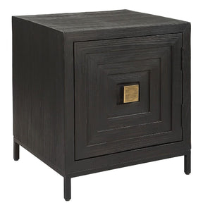 Black Wooden 1-Door Accent Cabinet by Uttermost Aiken