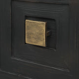 Modern European furniture - Black Wooden 1-Door Accent Cabinet - www.oroa.com