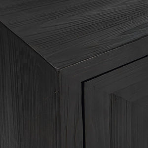   Black Wooden 1-Door Accent Cabinet | Oroa.com