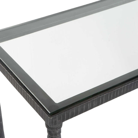 Modern European furniture - Tempered Glass Console Table - www.oroa.com