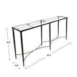 Modern European furniture - Tempered Glass Console Table - www.oroa.com