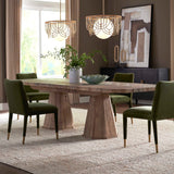 Wooden Herringbone Dining Table | Uttermost Caledon