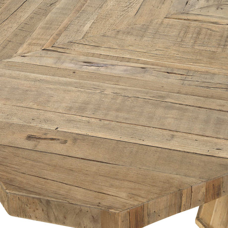 Wooden Herringbone Dining Table | Uttermost Caledon