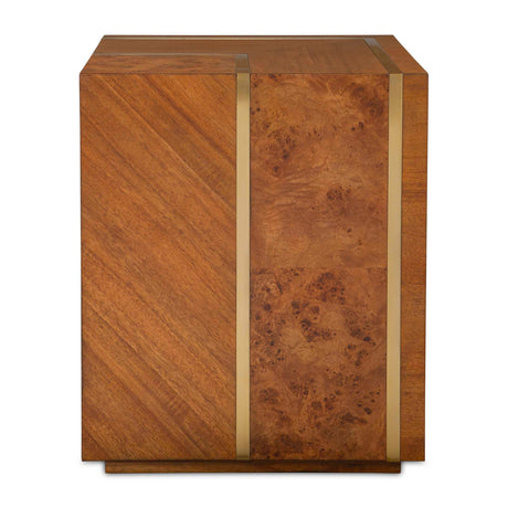 Square Wooden Side Table by Uttermost Seven Wonders