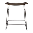 Modern European furniture - Solid Mango Scooped Counter Stool - www.oroa.com
