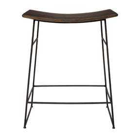 Solid Mango Scooped Counter Stool by Uttermost Thura