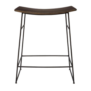   Solid Mango Scooped Counter Stool | Oroa.com