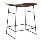 Modern European furniture - Solid Mango Scooped Counter Stool - www.oroa.com