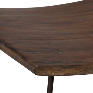   Solid Mango Scooped Counter Stool | Oroa.com