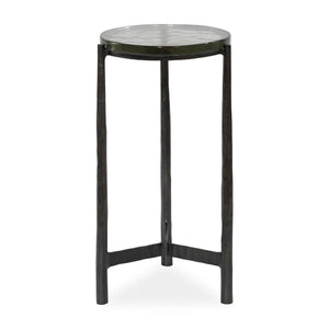   Round Glass Indoor/Outdoor Accent Table | Oroa.com