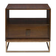 Modern European furniture - Wooden 1-Drawer Side Table - www.oroa.com