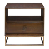 Modern European furniture - Wooden 1-Drawer Side Table - www.oroa.com