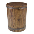 Modern European furniture - Rustic Acacia Wood Side Table - www.oroa.com