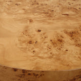 Modern European furniture - Poplar Burl Round Coffee Table - www.oroa.com