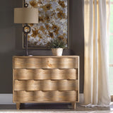 Modern European furniture - Pine Wood 4-Drawer Accent Chest - www.oroa.com