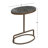 Iron Base Oval Accent Table | Uttermost Jessenia