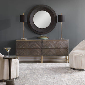   Oak Herringbone 2-Drawer Chest | Oroa.com