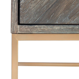   Oak Herringbone 2-Drawer Chest | Oroa.com