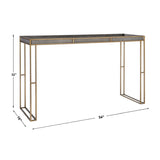 Modern European furniture - Black Shagreen Look Console Table - www.oroa.com